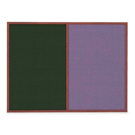 United Visual Products Slim Style Indoor Enclosed Corkboard, 48 UVRDS48SBH-SATIN-CLOUD